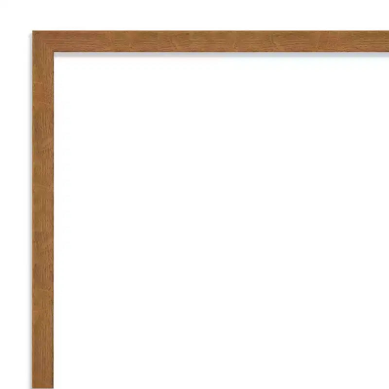39" x 28" Non-Beveled Carlisle Blonde Narrow Wood Wall Mirror - Amanti Art