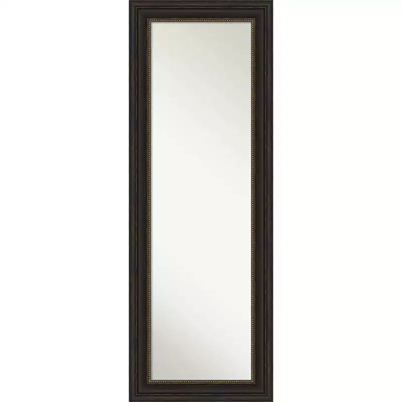 19" x 53" Non-Beveled Accent Bronze Full Length on The Door Mirror - Amanti Art: Polystyrene Frame, Includes Mounting Hardware