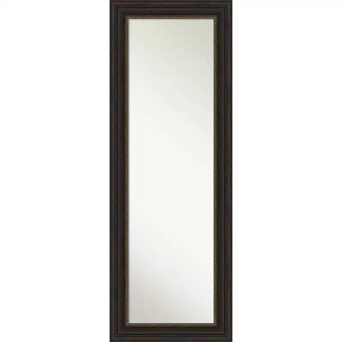 19" x 53" Non-Beveled Accent Bronze Full Length on The Door Mirror - Amanti Art: Polystyrene Frame, Includes Mounting Hardware