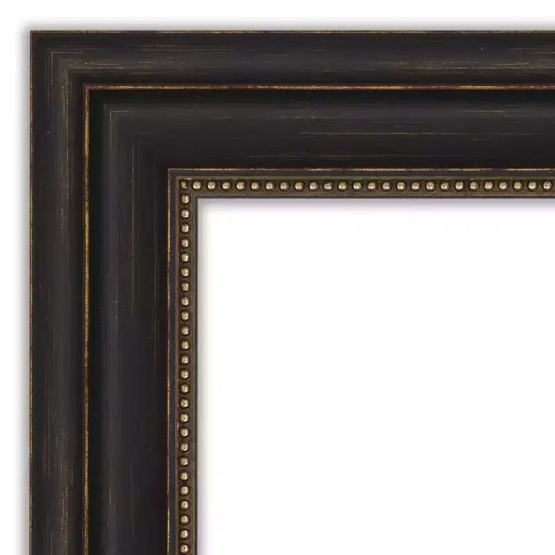 19" x 53" Non-Beveled Accent Bronze Full Length on The Door Mirror - Amanti Art: Polystyrene Frame, Includes Mounting Hardware