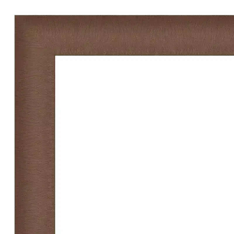 33" x 27" Elegant Bathroom Wall Mirror Brushed Bronze - Amanti Art: Polystyrene Frame, Wall Mount