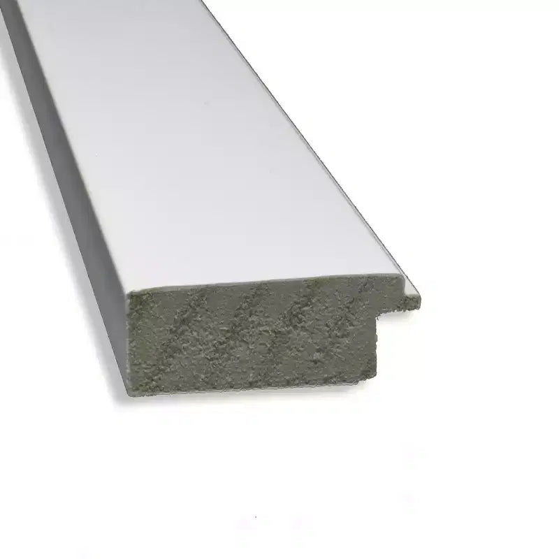 39" x 27" Non-Beveled Cabinet White Narrow Wall Mirror - Amanti Art: Modern Style, Polystyrene Frame, Includes Mount Hardware
