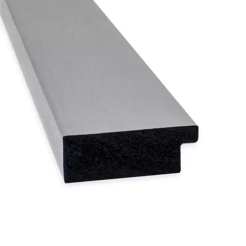 30" x 30" Non-Beveled Brushed Nickel Wall Mirror - Amanti Art: Modern Square, Polystyrene Frame