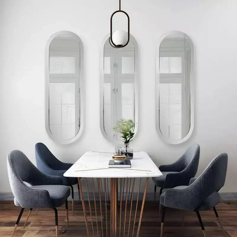 Howard Elliott 45.5"x30.75" Rectangular Wall Mirror with Mirrored Smoky Gray Wood Frame: Modern Design, No Assembly Required