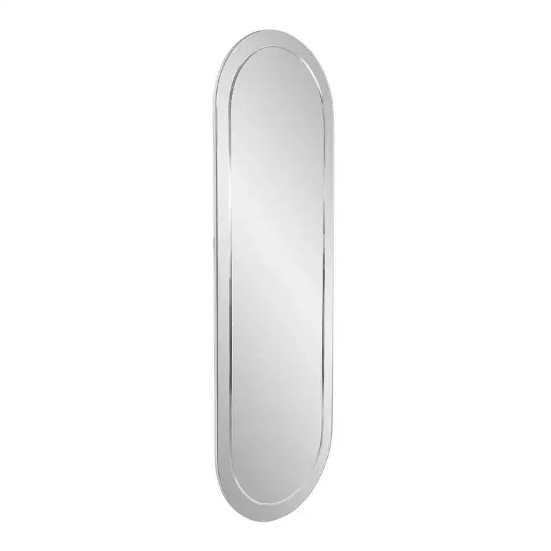 Howard Elliott 45.5"x30.75" Rectangular Wall Mirror with Mirrored Smoky Gray Wood Frame: Modern Design, No Assembly Required