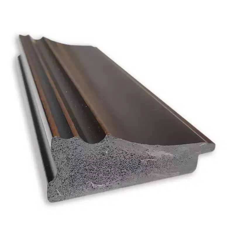 43" x 32" Non-Beveled Trio Oil Rubbed Bronze Bathroom Wall Mirror - Amanti Art: Rectangle, Polystyrene Frame, Wall Mounted