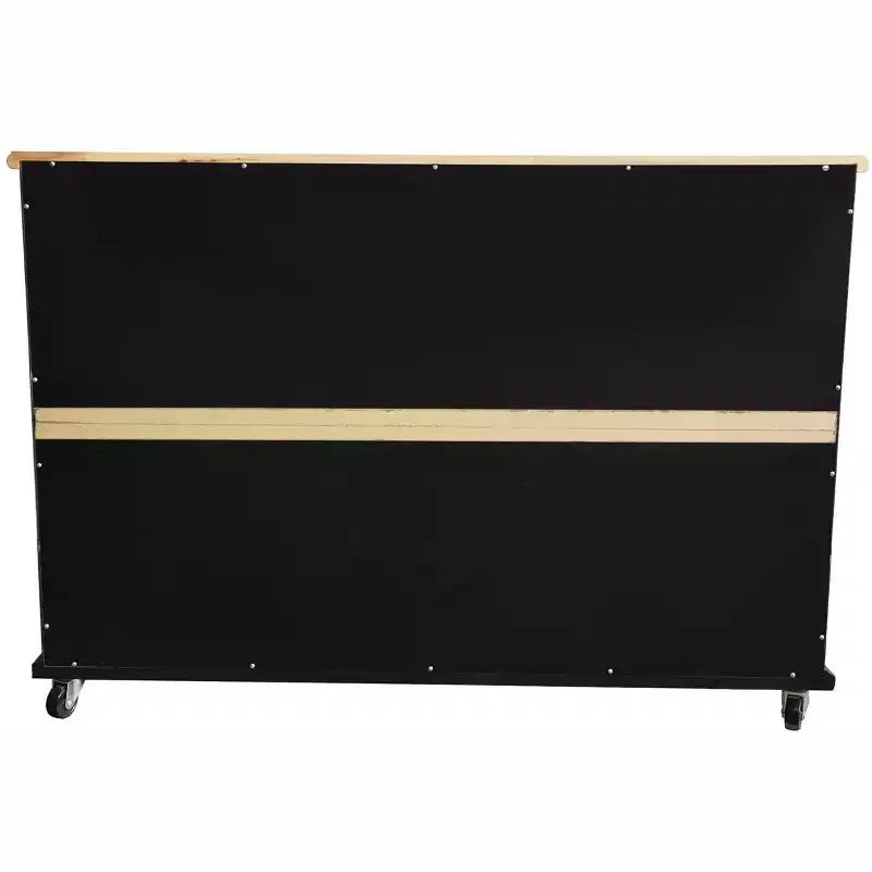 Kings Brand Furniture Wine Rack Sideboard Buffet Server Console Table With Storage, Black
