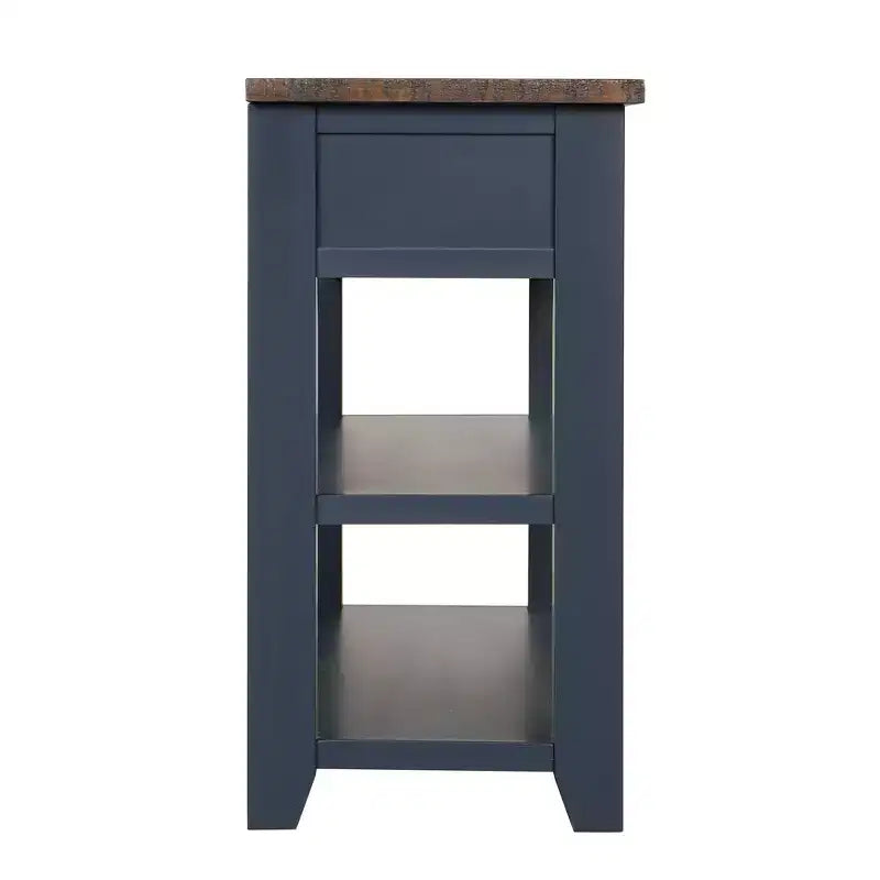 Whisen Classic Vintage Design Console Table with 3 Storage Drawers and 2 Shelves
