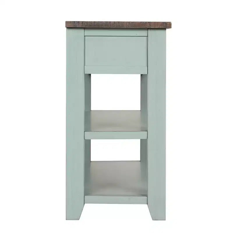 Whisen Classic Vintage Design Console Table with 3 Storage Drawers and 2 Shelves