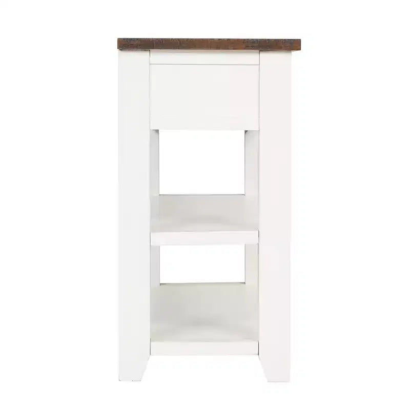 Whisen Classic Vintage Design Console Table with 3 Storage Drawers and 2 Shelves