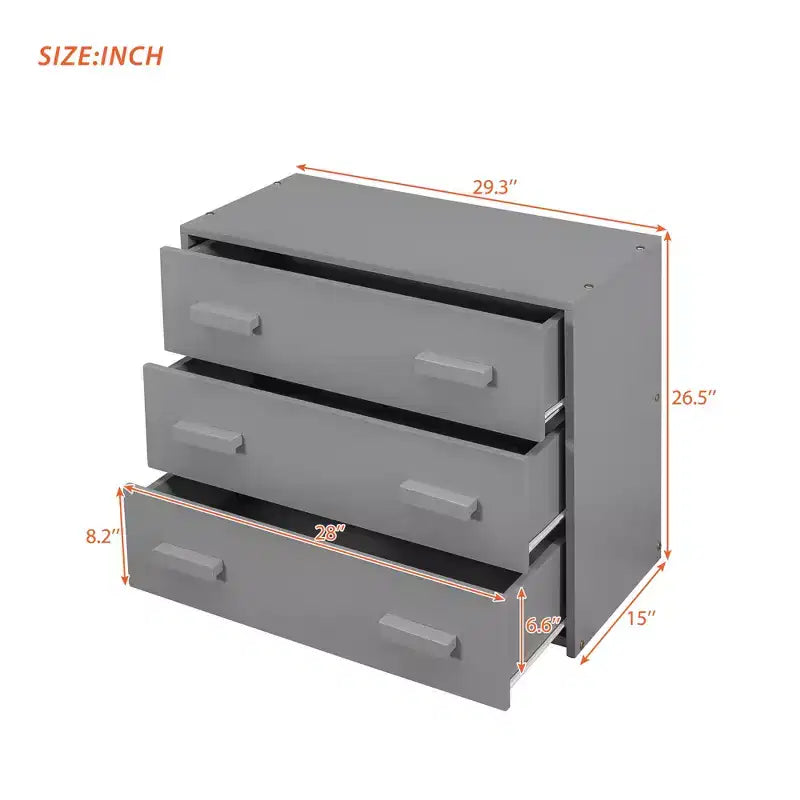 Whisen 77.4L x 40.5W Modern Design Twin Size Loft Bed with Cabinet and Shelf, Designed for your safety