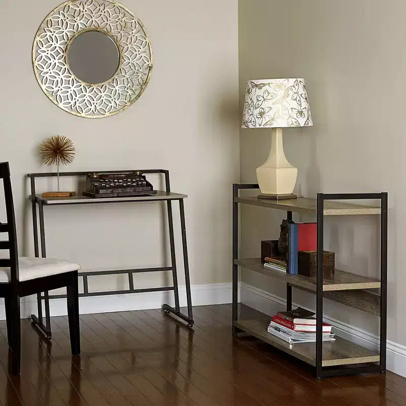 Household Essentials Jamestown Small Office Desk Ashwood