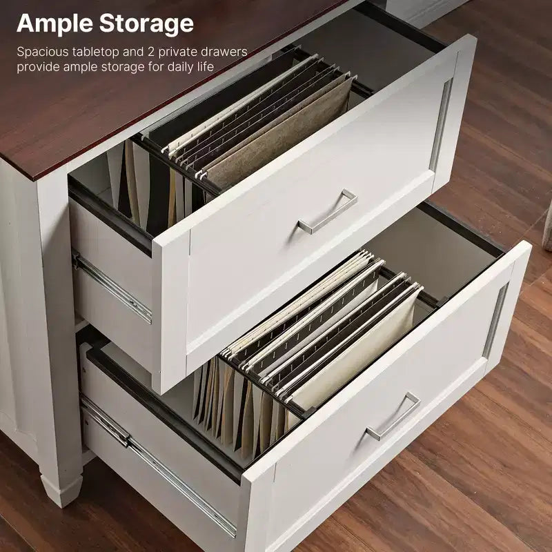 29 File Storage Cabinet, White