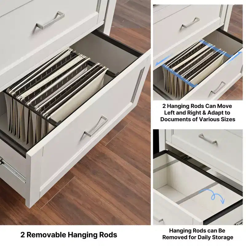 29 File Storage Cabinet, White
