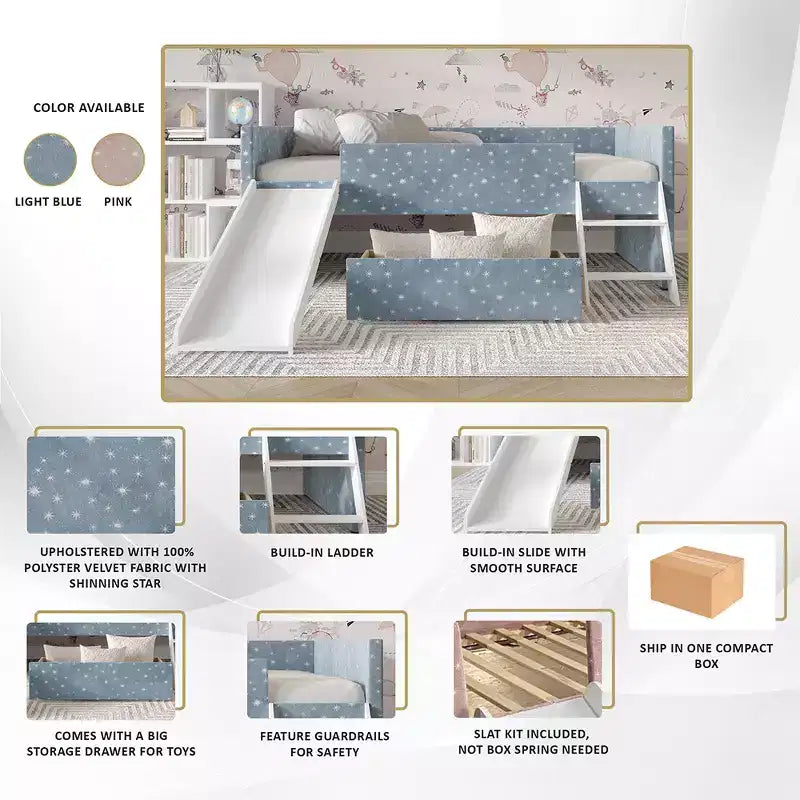 CasePiece Loft Bed in Velvet (2/2)
