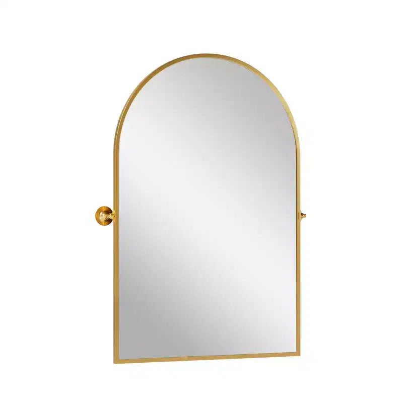 Golden Iron Arch Frame Mirror 80x60cm
