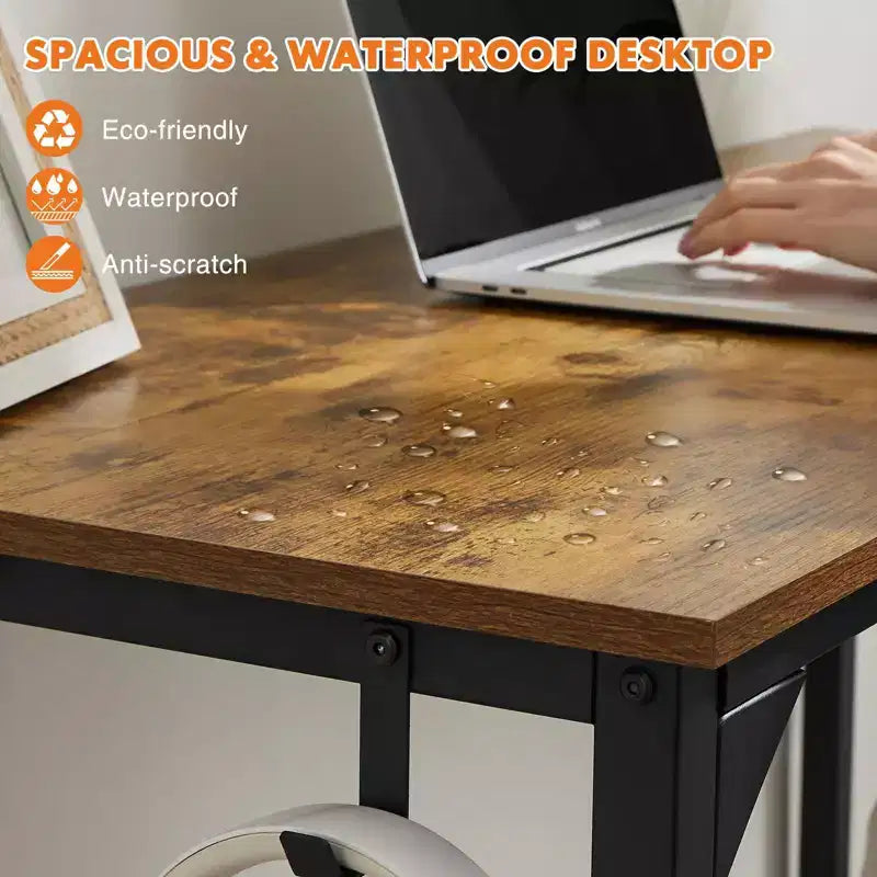 55 Inch Game Computer Desk with Storage, Home Office Modern Simple Style PC Table for Youth Student Adult