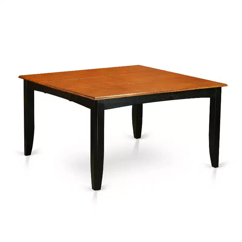 Modern 9 Piece Dining Set Square Table 8 Chairs Black Cherry Finish 54x54 Inch