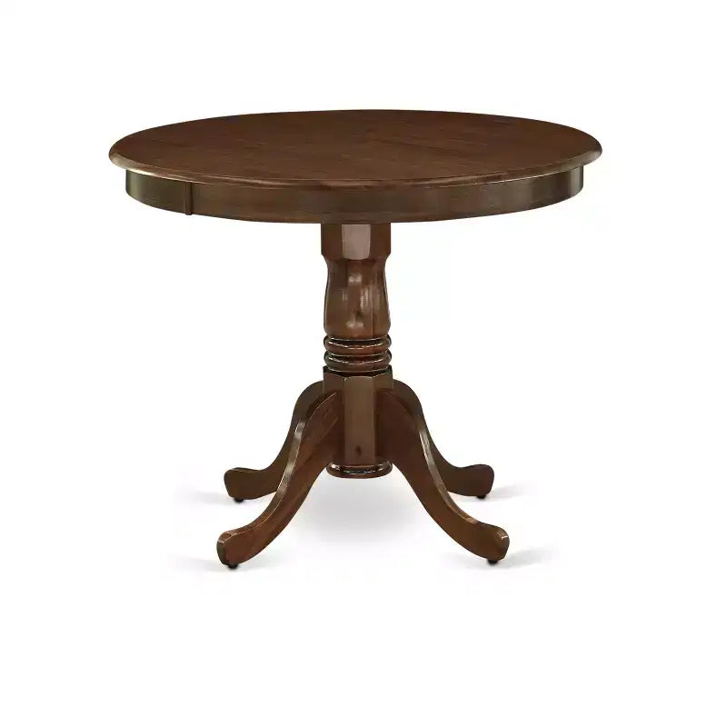 HomeStock Dining Table Made of Rubber Wood, 36 Inch Round