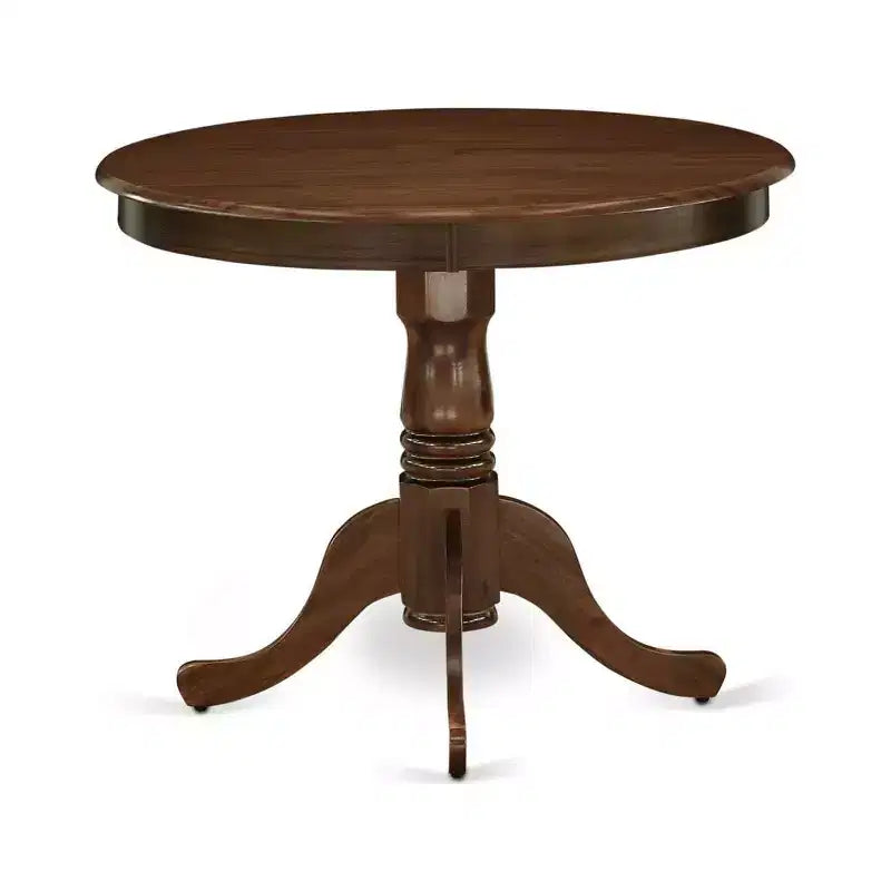 HomeStock Dining Table Made of Rubber Wood, 36 Inch Round