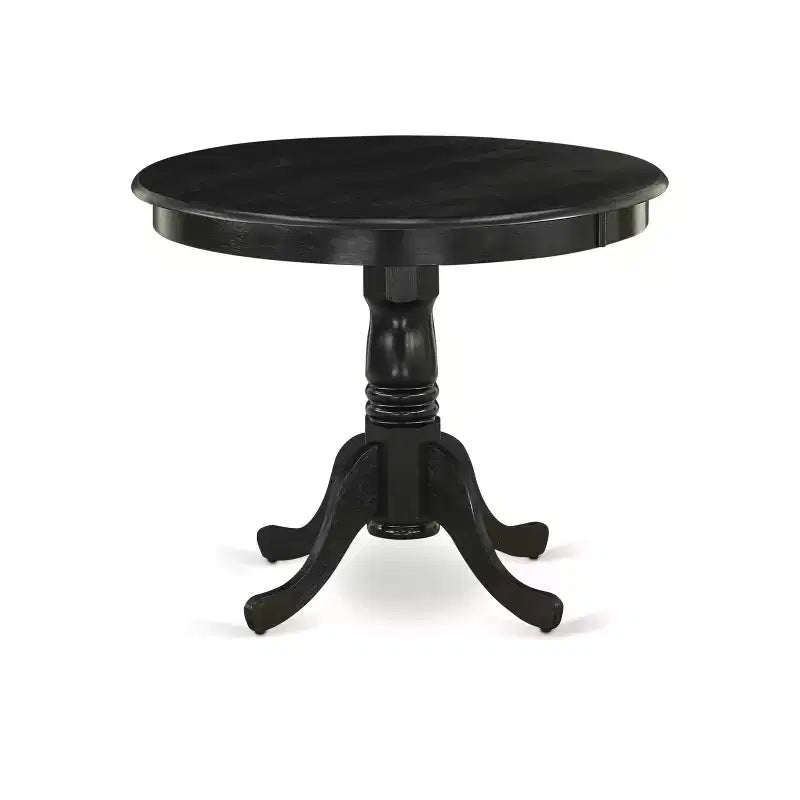 HomeStock Dining Table Made of Rubber Wood, 36 Inch Round