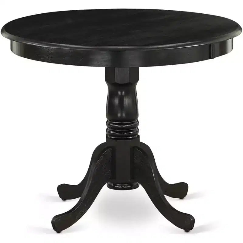HomeStock Dining Table Made of Rubber Wood, 36 Inch Round