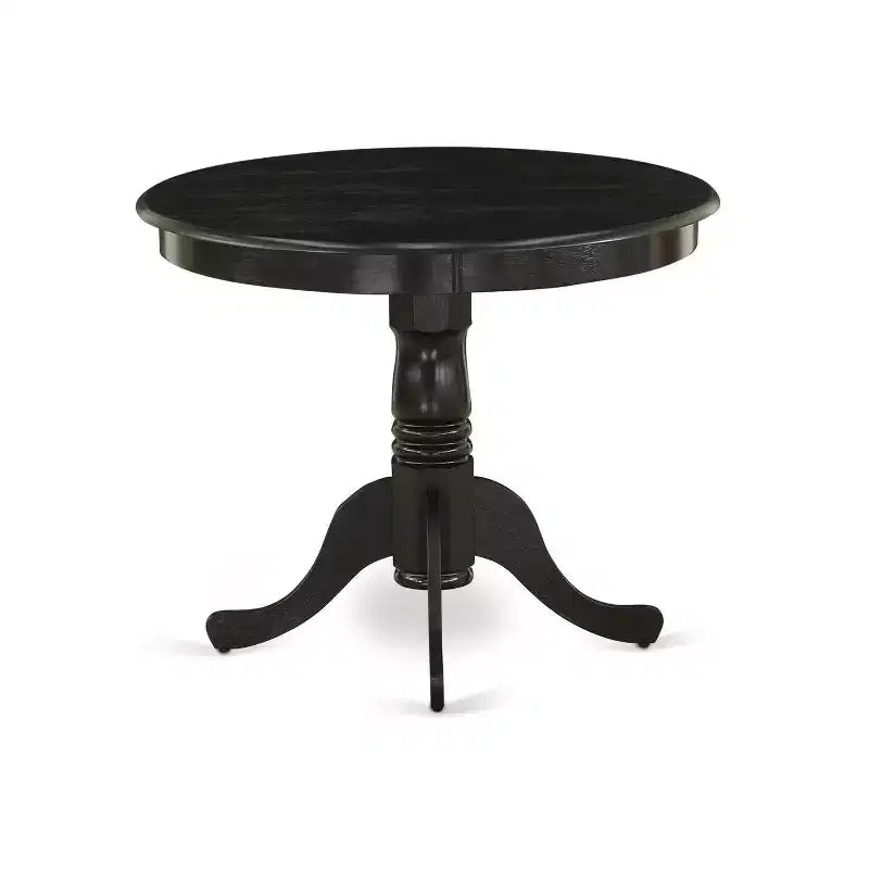 HomeStock Dining Table Made of Rubber Wood, 36 Inch Round