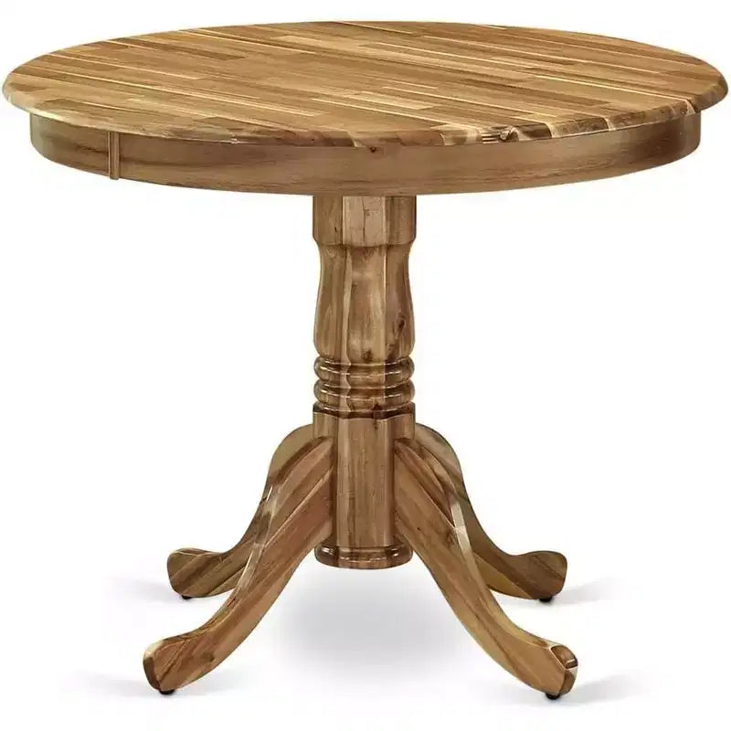 HomeStock Dining Table Made of Rubber Wood, 36 Inch Round