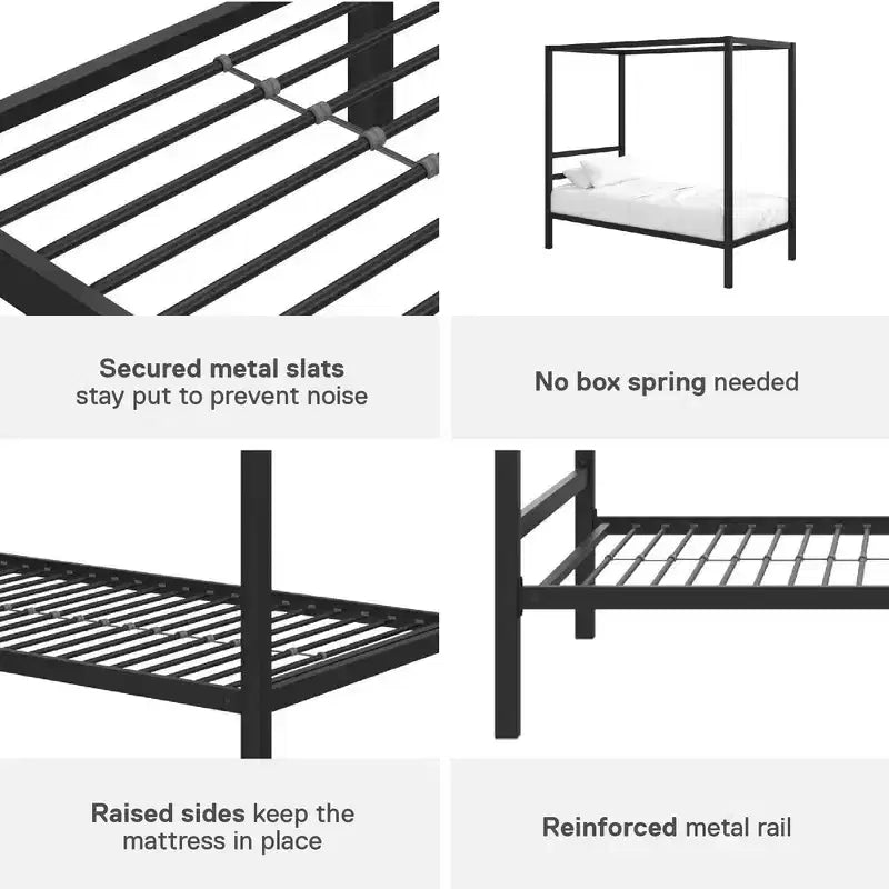 DHP Modern Metal Canopy Bed