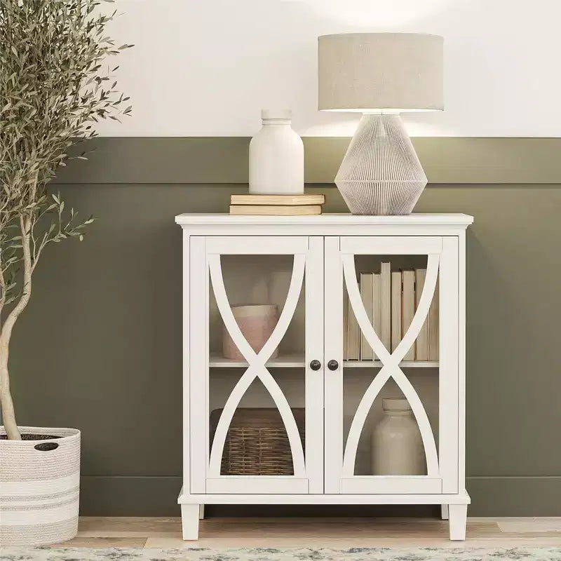 Ameriwood Home Celeste Accent Cabinet with Glass Doors