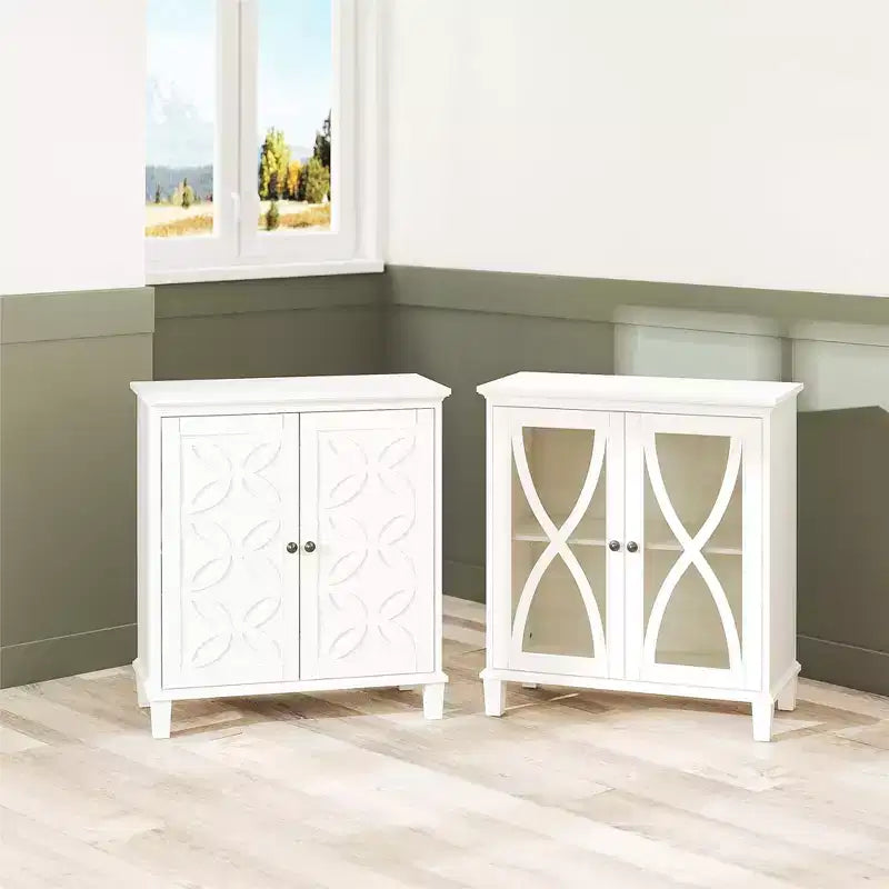 Ameriwood Home Celeste Accent Cabinet with Glass Doors