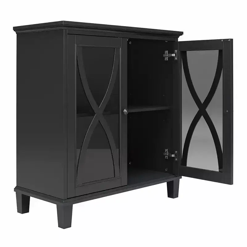 Ameriwood Home Celeste Accent Cabinet with Glass Doors
