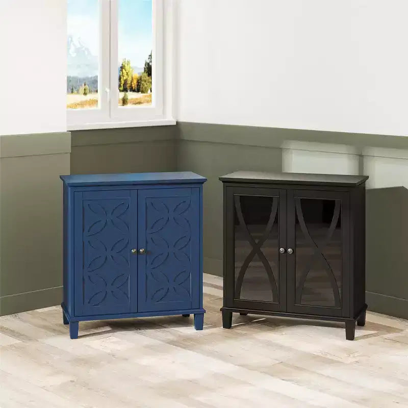 Ameriwood Home Celeste Accent Cabinet with Glass Doors