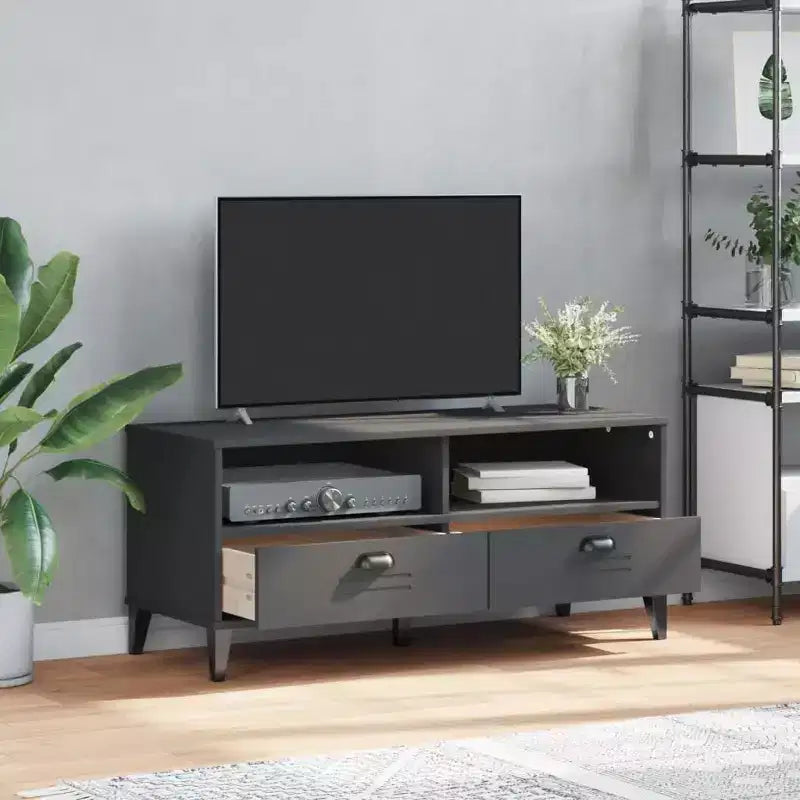vidaXL TV Stand Storage Media Console Entertainment Center Solid Wood Pine