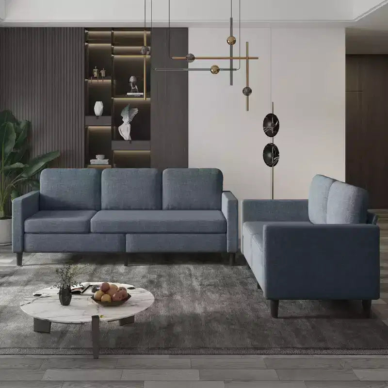 Mjkone Sectional Sofa Couches Set for Living Room 3-Seat Sectional Sofa&Loveseat Sofa