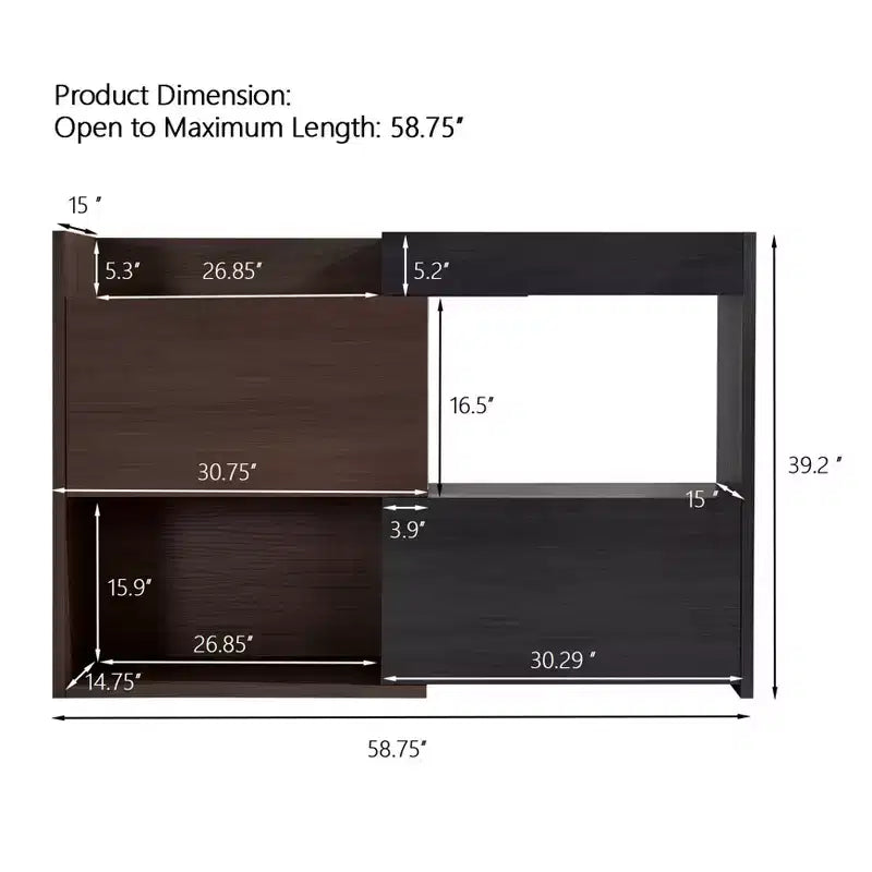 Extendable Shoe Cabinet, Rotating Shoe Storage Cabinet with Drawer,Multi-Function Storage Combination Cabinet for Living Room