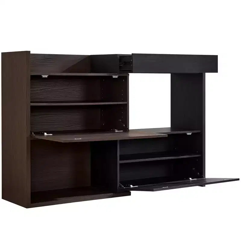 Extendable Shoe Cabinet, Rotating Shoe Storage Cabinet with Drawer,Multi-Function Storage Combination Cabinet for Living Room