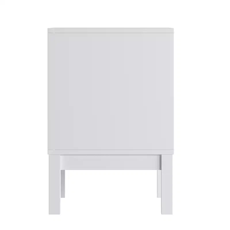 Emma and Oliver Kids Double-Drawer Night Stand with Solid Wood Frame, Side Table for Kids Bedroom