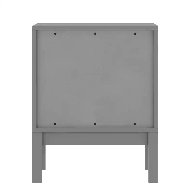 Emma and Oliver Kids Double-Drawer Night Stand with Solid Wood Frame, Side Table for Kids Bedroom