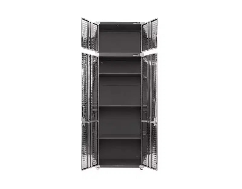 Seville Classics UltraHD 2-Piece Storage Cabinet Set, 30 x 18 x 90.5