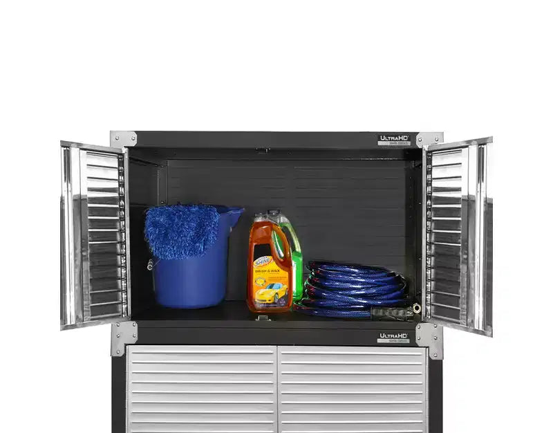 Seville Classics UltraHD 2-Piece Storage Cabinet Set, 30 x 18 x 90.5