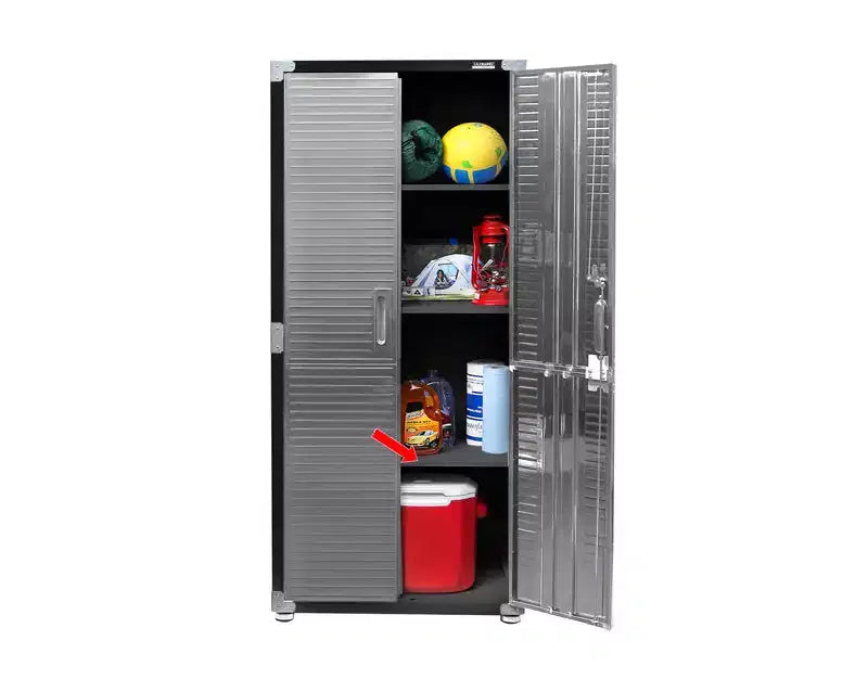 Seville Classics UltraHD 2-Piece Storage Cabinet Set, 30 x 18 x 90.5
