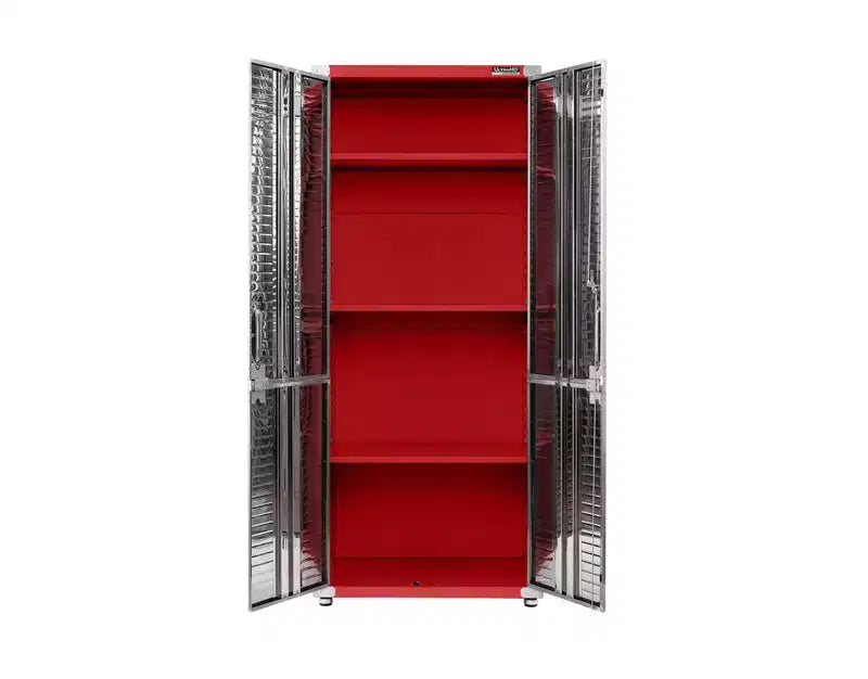 Seville Classics UltraHD 2-Piece Storage Cabinet Set, 30 x 18 x 90.5