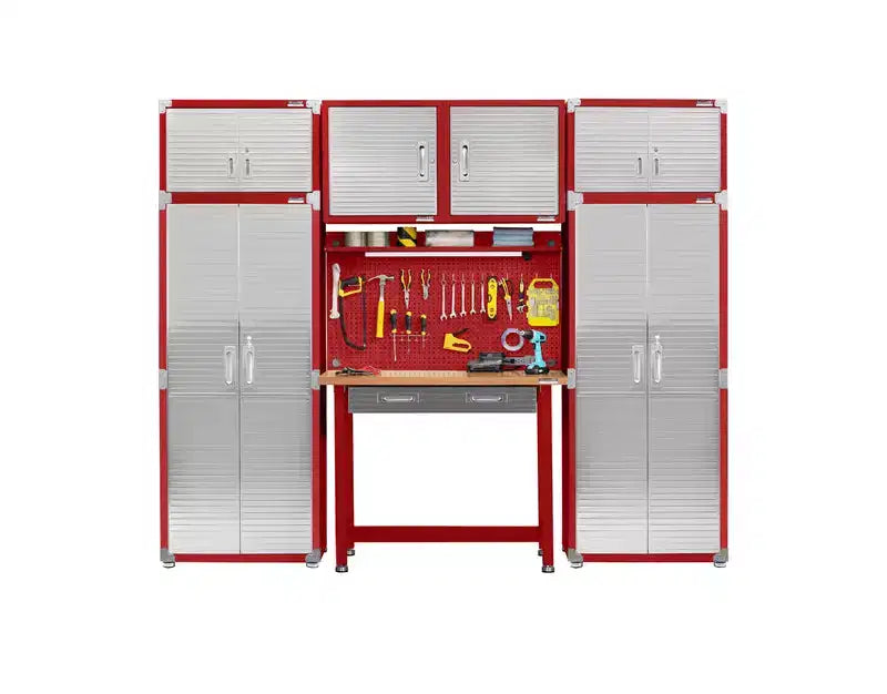 Seville Classics UltraHD 2-Piece Storage Cabinet Set, 30 x 18 x 90.5