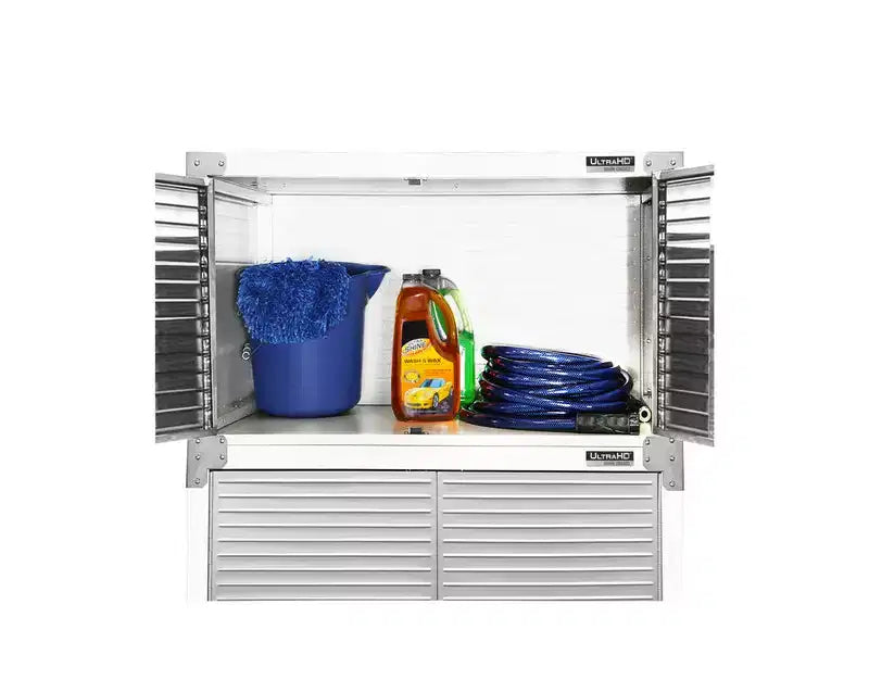Seville Classics UltraHD 2-Piece Storage Cabinet Set, 30 x 18 x 90.5