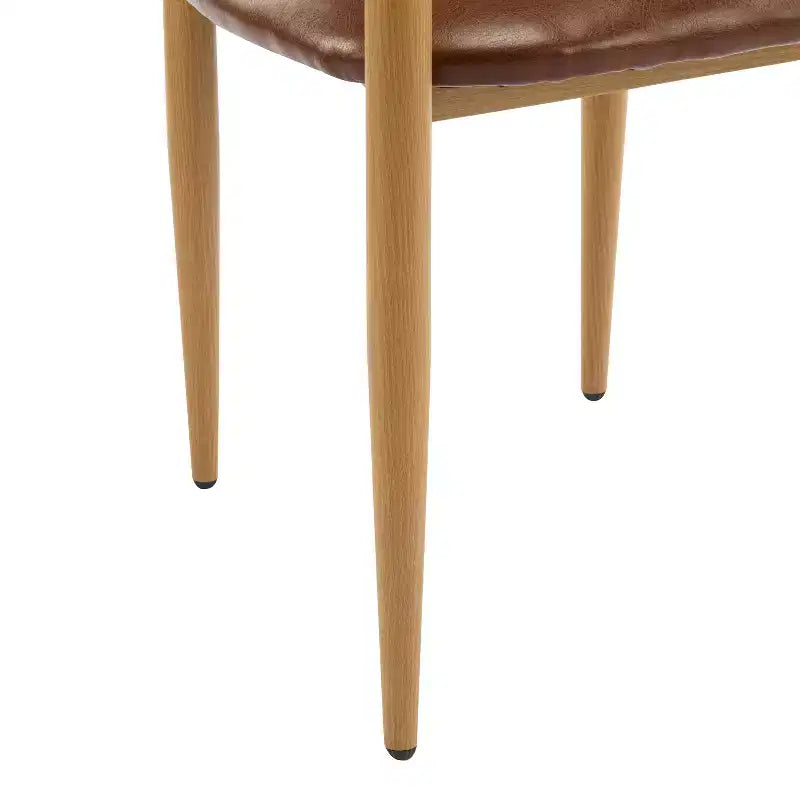 Christopher Knight Home Jaromir Modern Upholstered Iron Dining Chairs with Curved Open Back (Set of 2)
