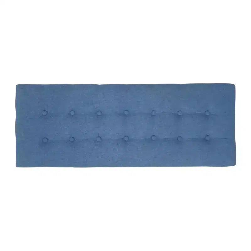 GDFStudio Flora Mid Century Modern 44 Upholstered Tufted Rubberwood Ottoman