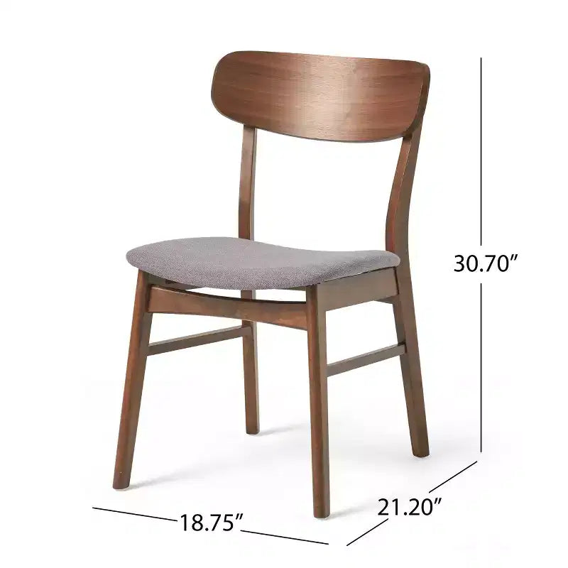 Christopher Knight Home Iriat Mid Century Modern Fabric Upholstered Wood 5 Piece Dining Set