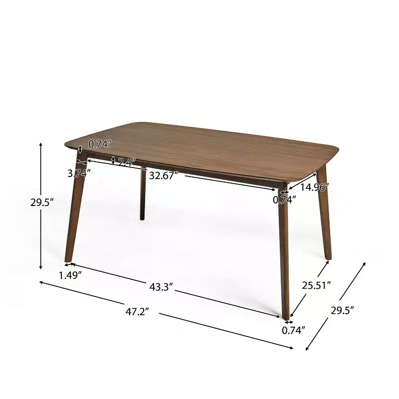 Christopher Knight Home Iriat Mid Century Modern Fabric Upholstered Wood 5 Piece Dining Set