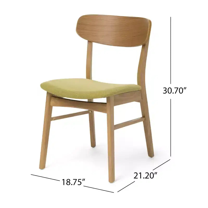 Christopher Knight Home Iriat Mid Century Modern Fabric Upholstered Wood 5 Piece Dining Set